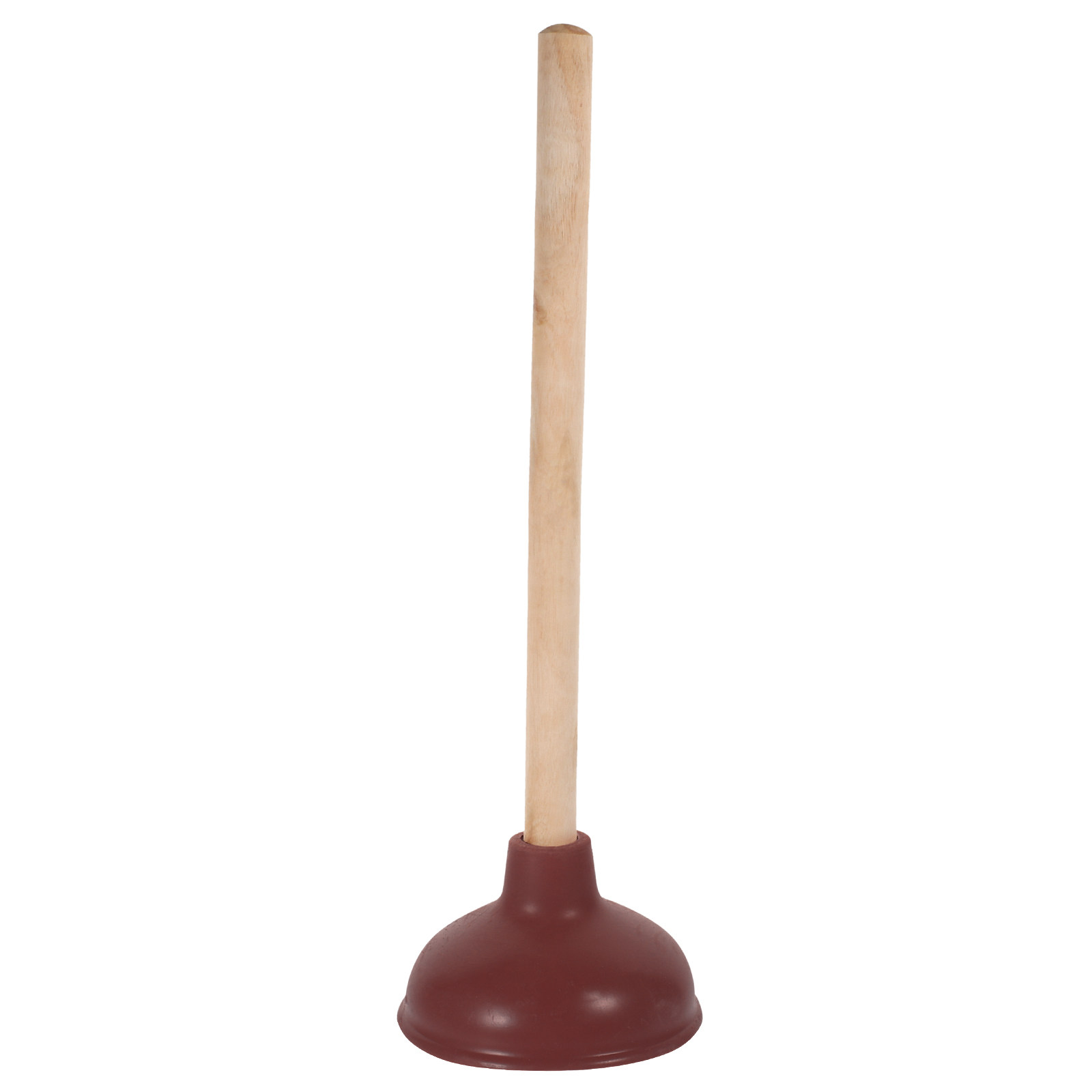 Plunger Toilet - ที่ปั๊มส้วมด้ามจับไม้แข็งแรงทนทาน สำหรับการแก้ปัญหาท่อตันอย่างมีประสิทธิภาพ ถ้วยยางแข็งแรง ด้ามไม้จับถนัดมือ