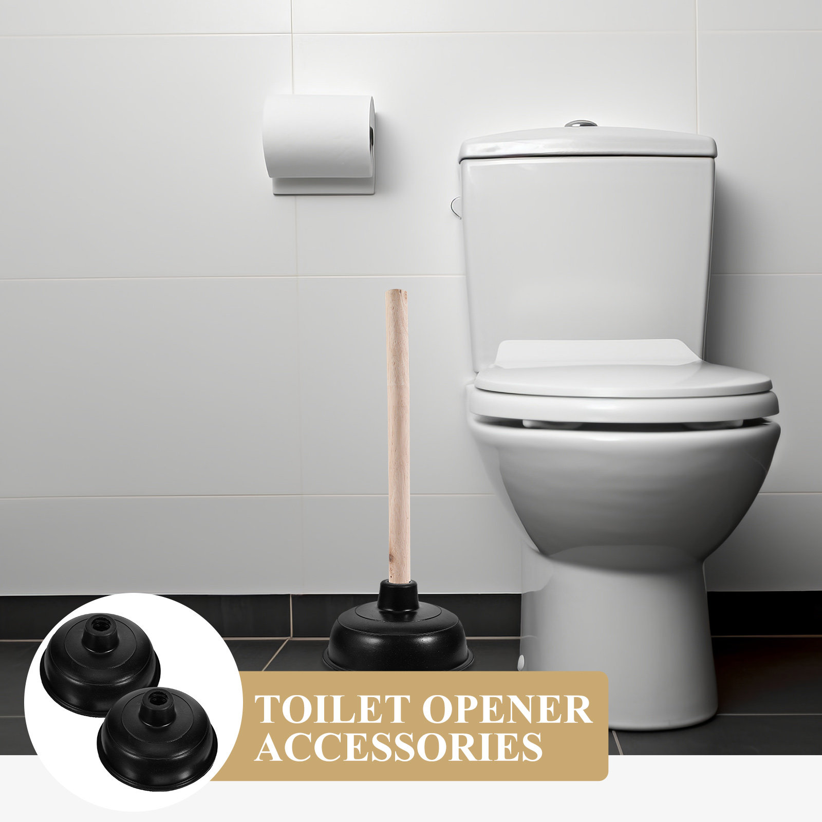 หัวปั๊มยางสำรอง 2 ชิ้น สำหรับท - Plunger Toilet บทวิจารณ์และราคา