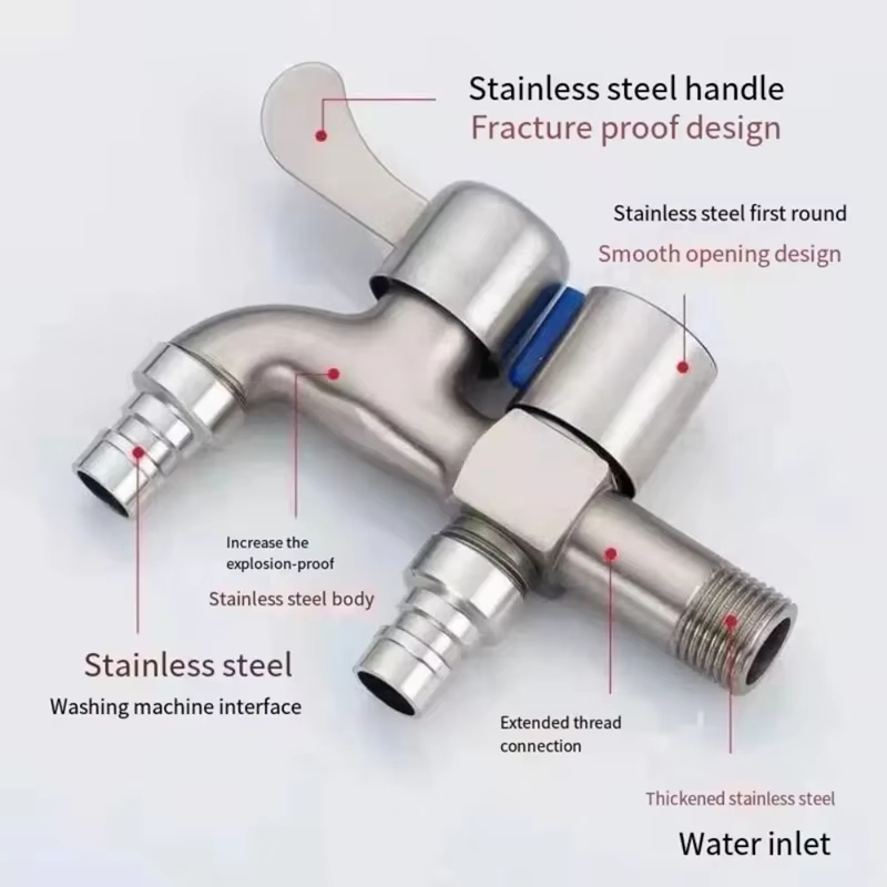 ก๊อกน้ําสแตนเลส Double Outlet  - Basin Mixer Tap บทวิจารณ์และราคา