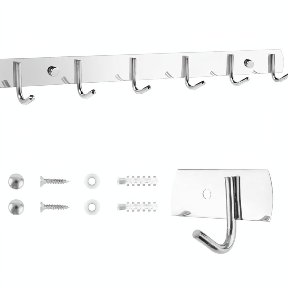 ราวแขวนอเนกประสงค์สแตนเลส ตะขอ - Home Bathroom Organizer บทวิจารณ์และราคา