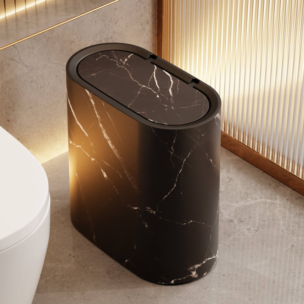ถังขยะทรงเพรียวสไตล์มินิมอล สำ - Home Essentials Bathroom Storage บทวิจารณ์และราคา
