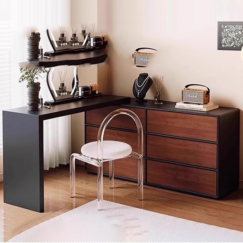 โต๊ะเครื่องแป้งสีดำขนาดใหญ่ เฟ - Home Essentials Bathroom Storage บทวิจารณ์และราคา