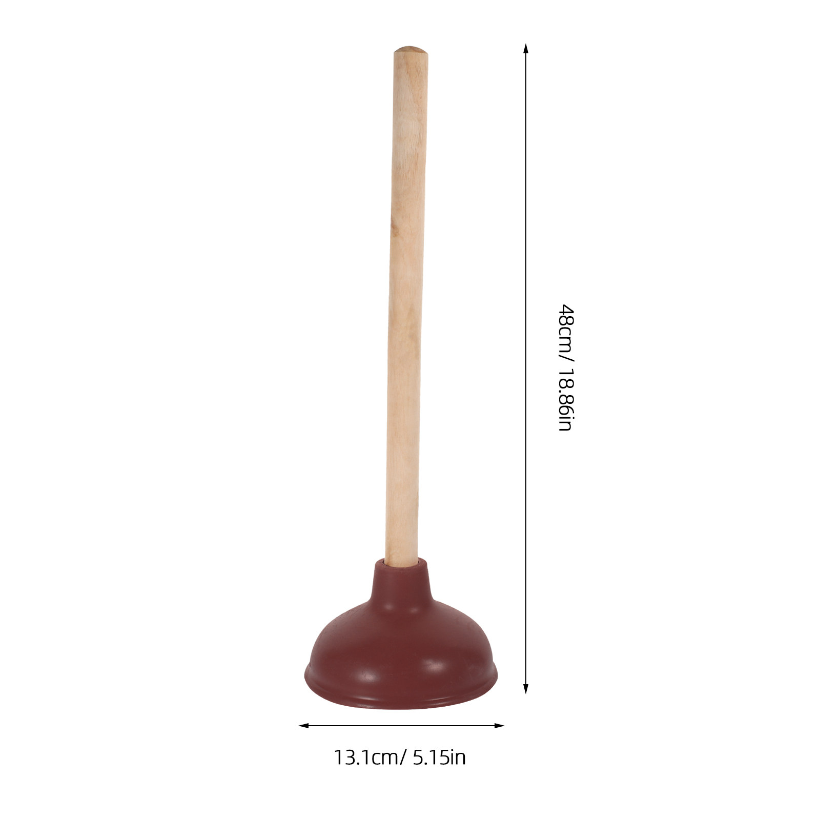 ที่ปั๊มส้วมด้ามจับไม้แข็งแรงทน - Plunger Toilet บทวิจารณ์และราคา
