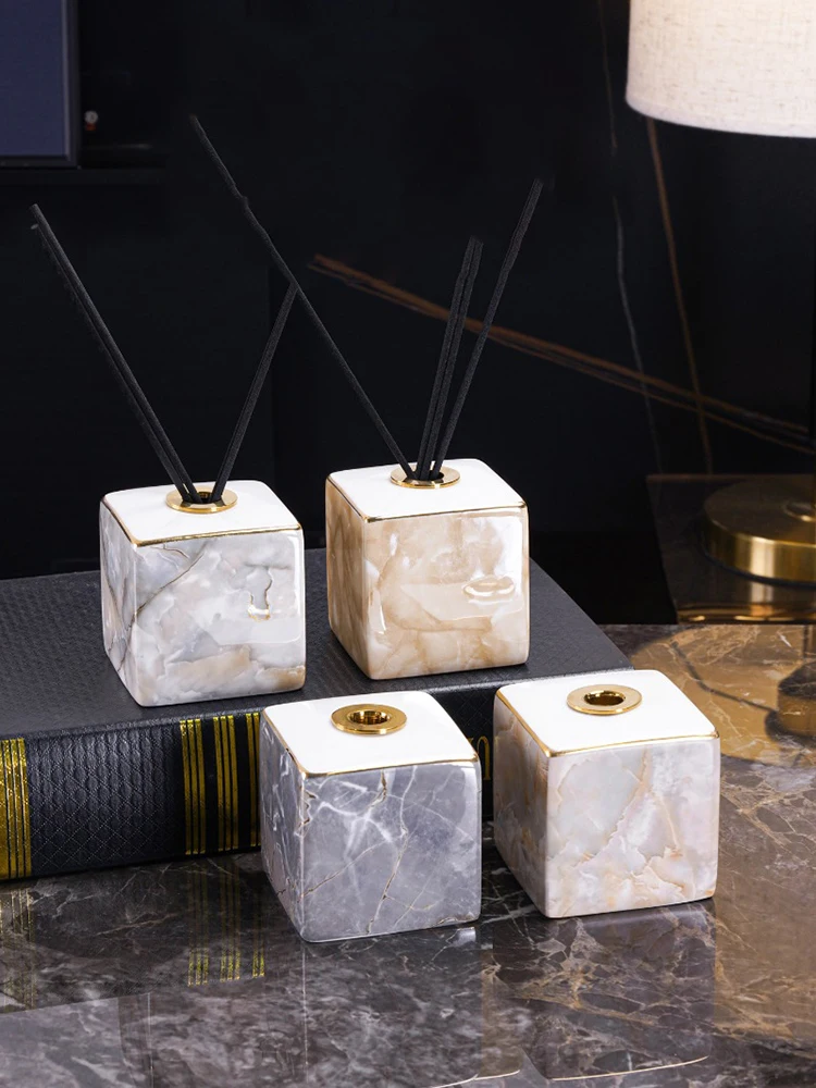 ขวดเซรามิกอโรมาเธอราพีลายหินอ่ - Home Essentials Bathroom Storage บทวิจารณ์และราคา