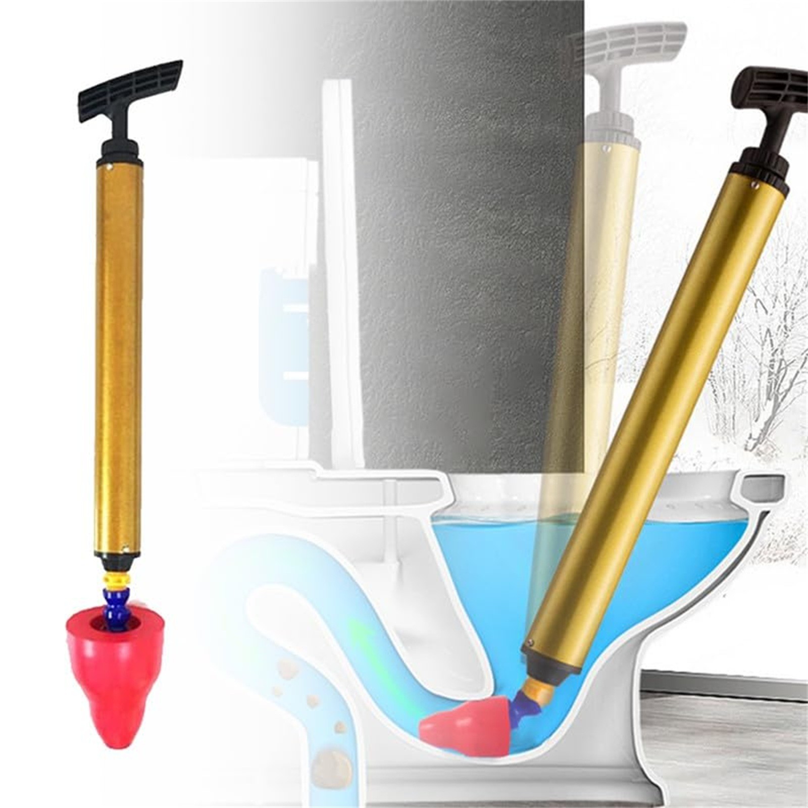 ปลดบล็อกห้องน้ําแรงดันสูง One  - Plunger Toilet บทวิจารณ์และราคา