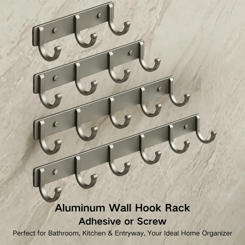 ราวแขวนติดผนังอะลูมิเนียม – ติ - Home Bathroom Organizer บทวิจารณ์และราคา