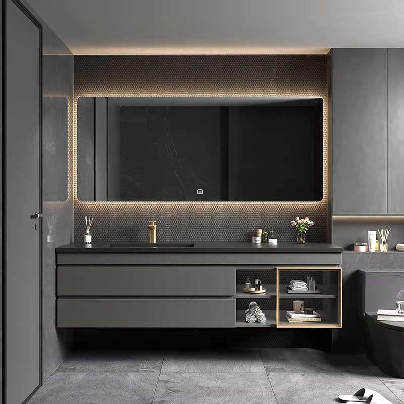 ตู้ห้องน้ำพร้อมกระจกสไตล์นอร์ด - Home Bathroom Vanity Combo บทวิจารณ์และราคา