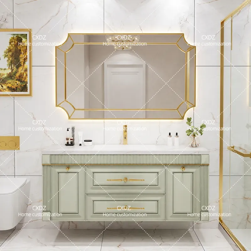 ตู้ห้องน้ำพร้อมอ่างล้างหน้าแบบ - Home Bathroom Vanity Combo บทวิจารณ์และราคา